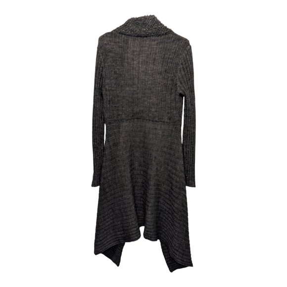 Elisabetta Collection Womens Long Cardigan Wool Mohair Gray Made in Italy Size S - Picture 2 of 3
